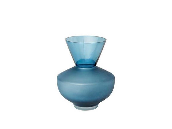 Vase Glas blau Anton