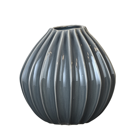 Vase Keramik Wide blau