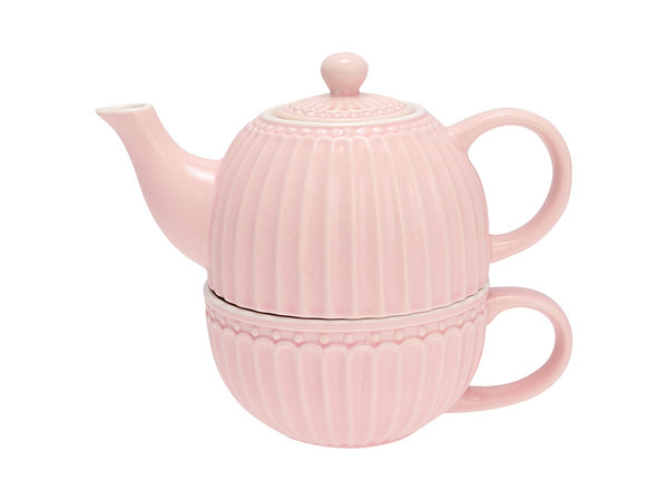Tea for one pale pink