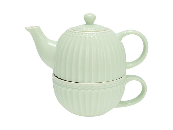 Tea for one pale green