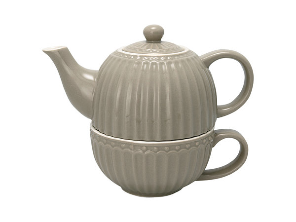 Tea for one warm grey