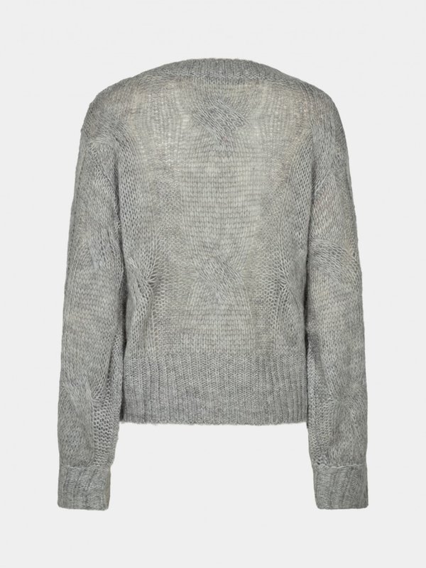 Pullover grey Strickbluse
